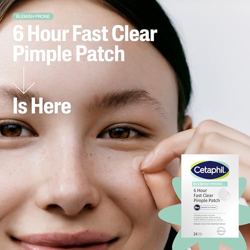 Cetaphil Gentle Clear Pimple Patches with Salicylic Acid for 6 Hour Fast Clear