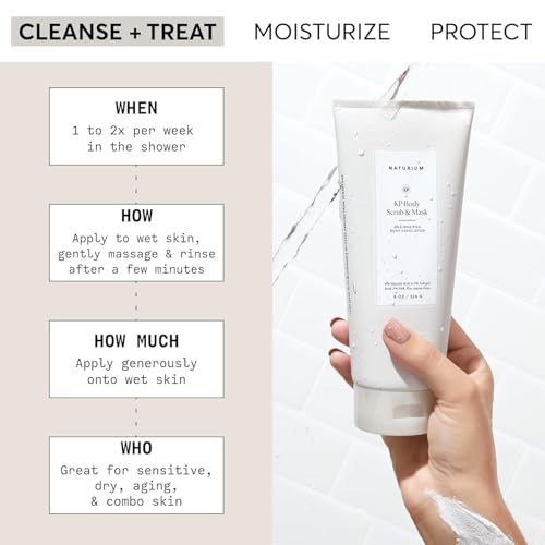 Naturium KP Body Scrub & Mask for Keratosis Pilaris, Bump Eraser Shower Treatment