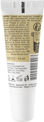 ABENA Fragrance-Free Lip Balm for Intensive Hydrating Repair - 10ml