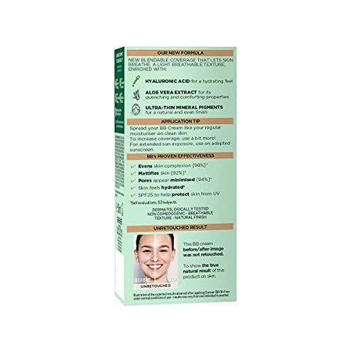 Garnier Oil-Free Perfecting All-in-1 BB Cream Medium Tinted Moisturiser SPF25 9