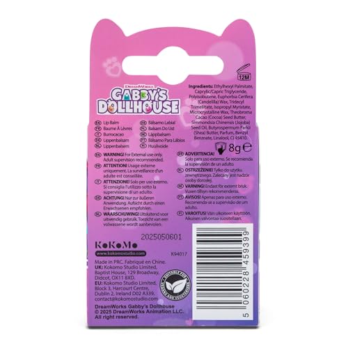 DREAMWORKS GABBY'S DOLLHOUSE 3D Children's Hydrating Lip Balm - Strawberry Scented - 8g 4