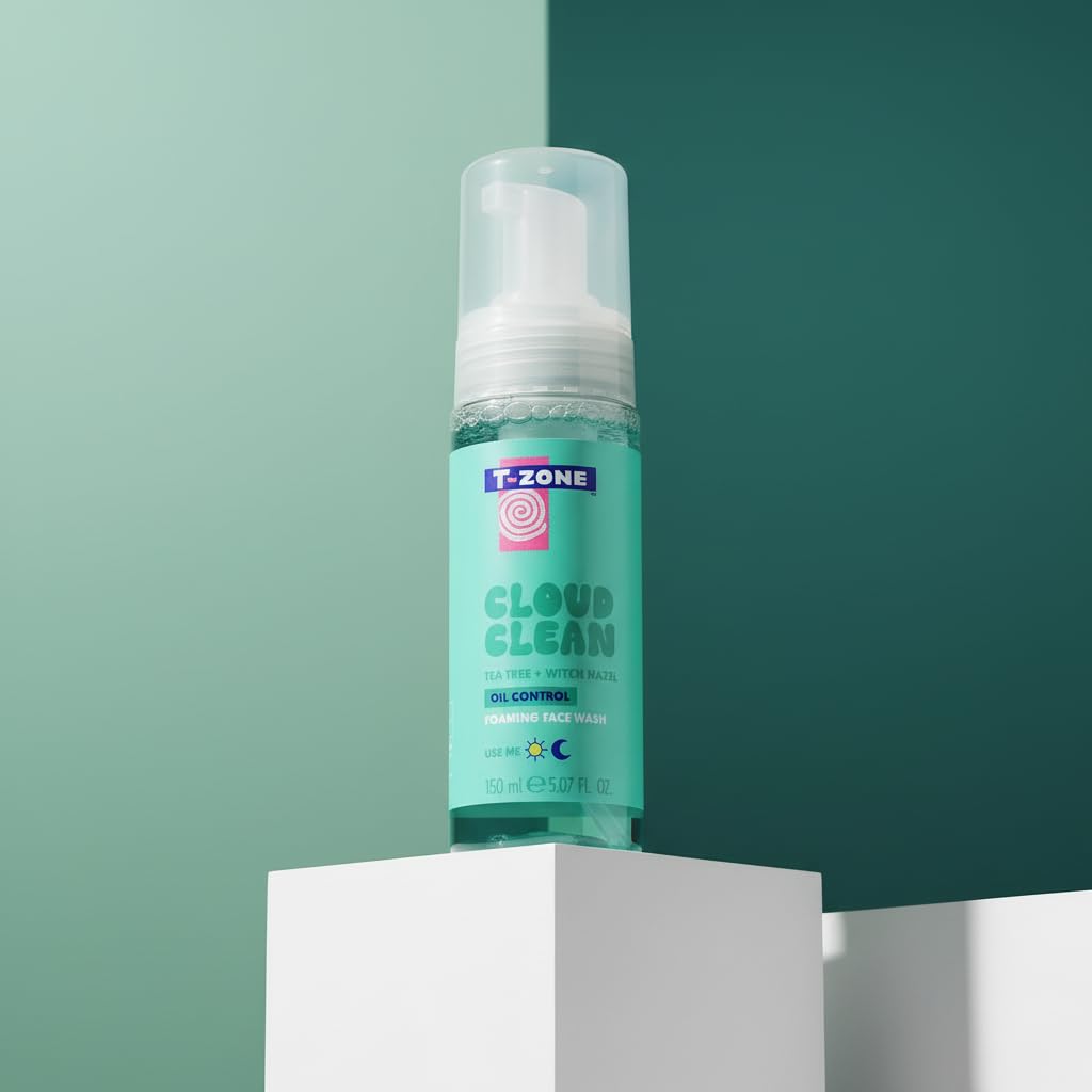 T-Zone Teebaumöl &amp; Hamamelis Schäumendes Gesichtswaschgel 150ml - Sanfte Reinigung mit 5