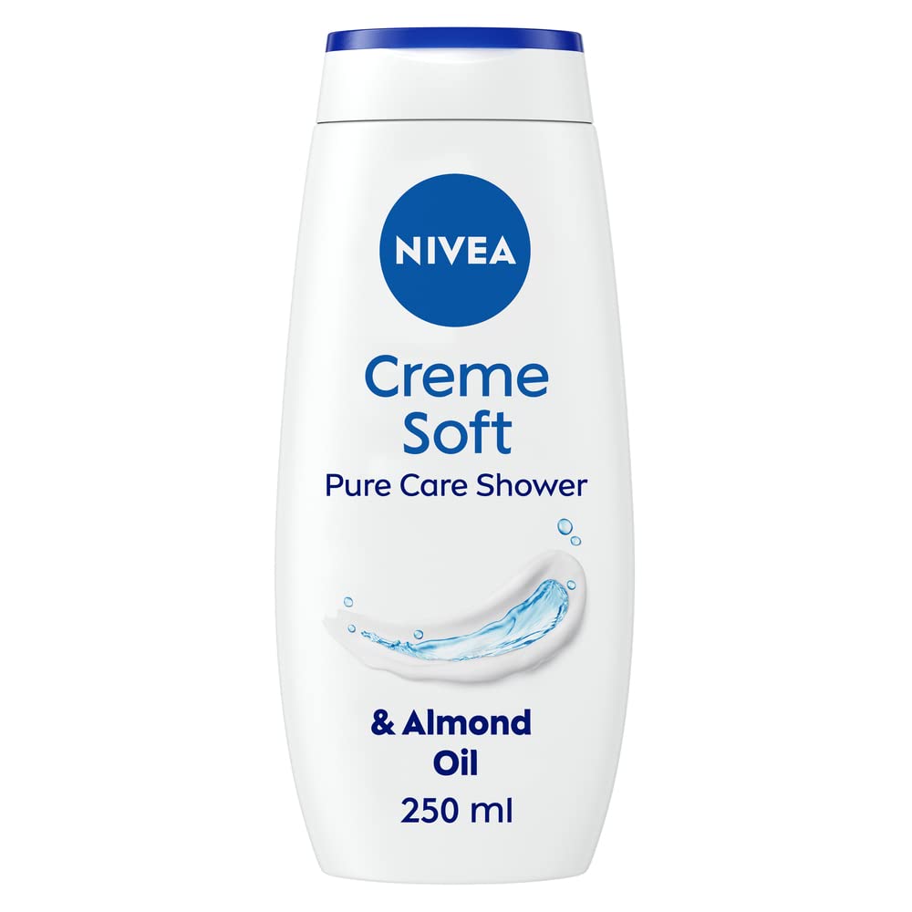 NIVEA Care Shower Creme Soft 250ml with Almond Oil, Vitamins C & E
