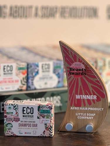 Eco Warrior Shampoo-Bar für trockenes Haar – Vegan, tierversuchsfrei, ohne SLS und Parabene, mit pflegendem Argan- und Kokosnussöl sowie Eibischextrakt für weiches, trockenes Haar, Little Soap Company, 100 g 10
