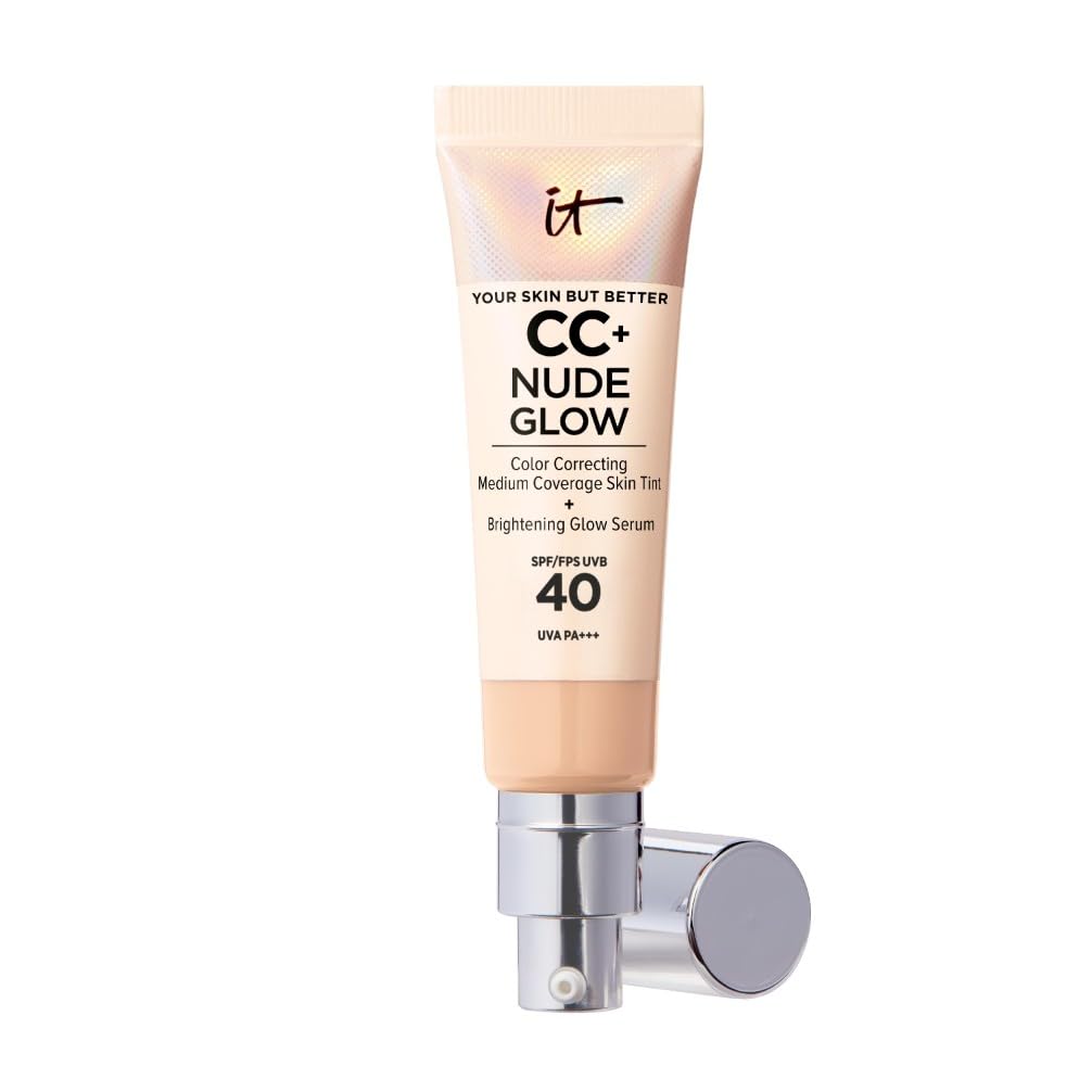 IT Cosmetics CC+ Cream Nude Glow Foundation - Medium Coverage, Instant Radiance