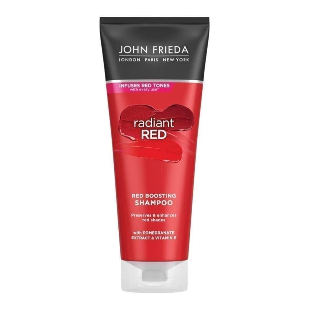John Frieda Radiant Red Boosting Shampoo for Vibrant Red Hair Color, 250 ml 1