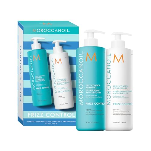 Moroccanoil Frizz Control Shampoo & Conditioner Half-Liter Set with Argan Oil