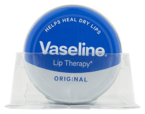 Vaseline Original Lip Therapy Balm Tin for Dry, Cracked Lips 20g