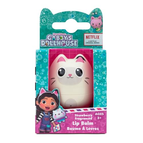 Gabby's Dollhouse 3D-Charakter-Lippenbalsam für Kinder – 8 g – Erdbeere