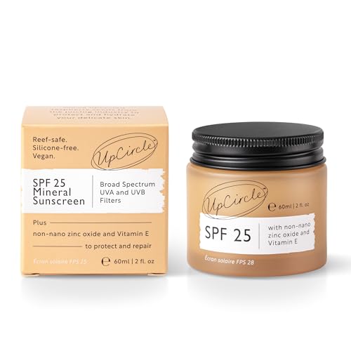 UpCircle SPF 25 Mineral Sunscreen with Upcycled Raspberry Seed Oil - Reef-Safe