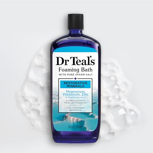 Dr Teal's Restorative Minerals Epsom Foaming Bath Liquid, 1 Litre 3