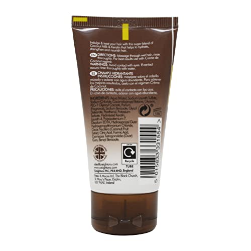 Creightons Crème De Coconut & Keratin Moisturising Shampoo Travel Size Mini 50ml