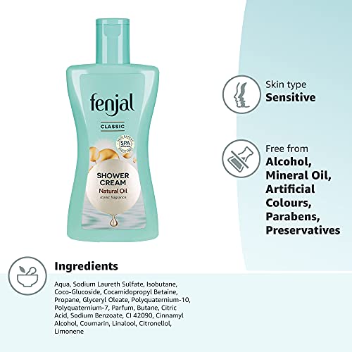 FENJAL Classic Luxury Shower Creme Body Wash - 200ml for Soft, Silky Smooth Skin 6