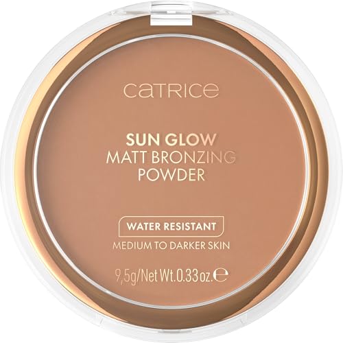 CATRICE Sun Glow Matt Bronzing Powder 035 Universal Bronze for Tanning & Contouring