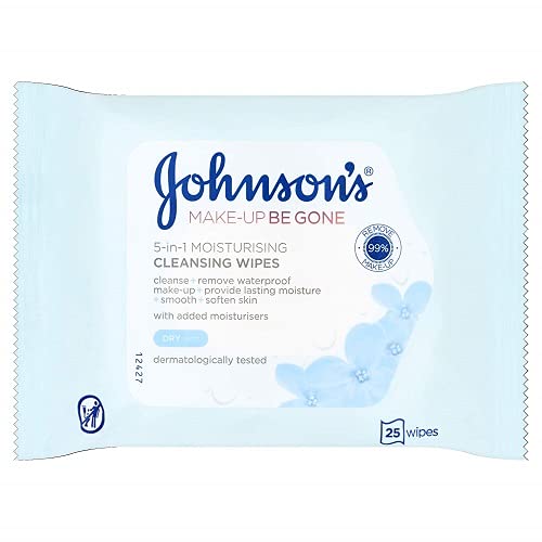Johnson & Johnson Face Care Makeup Moisturising Wipes - Pack of 25
