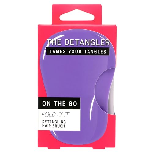 The Detangler On the Go Travel Detangling Hair Brush - Purple with 288 Pins