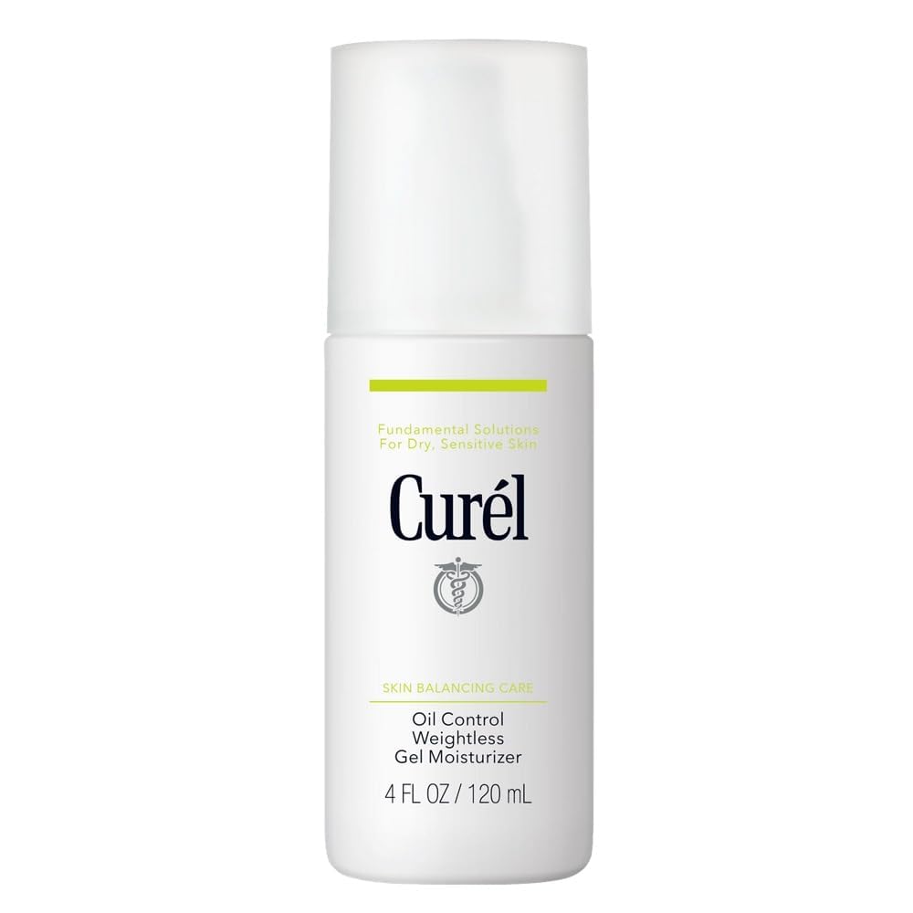 Curél Skin Balancing Care Oil Control Weightless Gel Moisturiser 120ml for Dry, Sensitive Skin