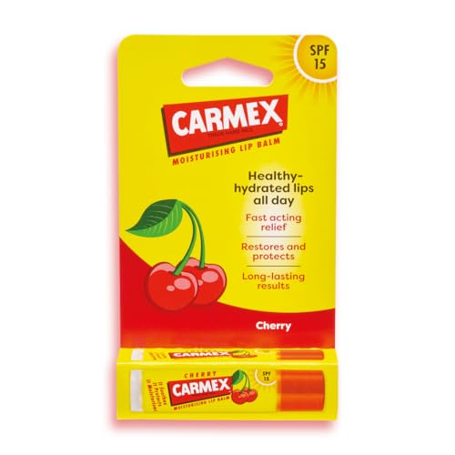 CARMEX Cherry Moisturising Lip Balm Click Stick with SPF 15