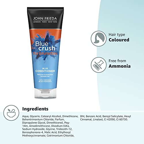 John Frieda Blue Crush Blue Conditioner für aufgehelltes braunes Haar, 250 ml 3