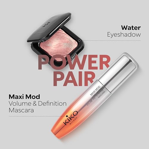 KIKO Milano Maxi Mod Volume & Definition Mascara | 10-Hour Long-Lasting Intense Black 10