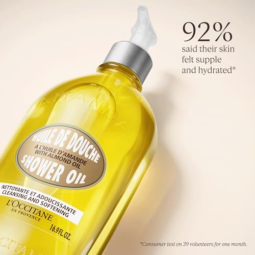 L'OCCITANE Mandel-Duschöl 500 ml, Feuchtigkeitsspendendes und pflegendes Duschgel, Vegan 3