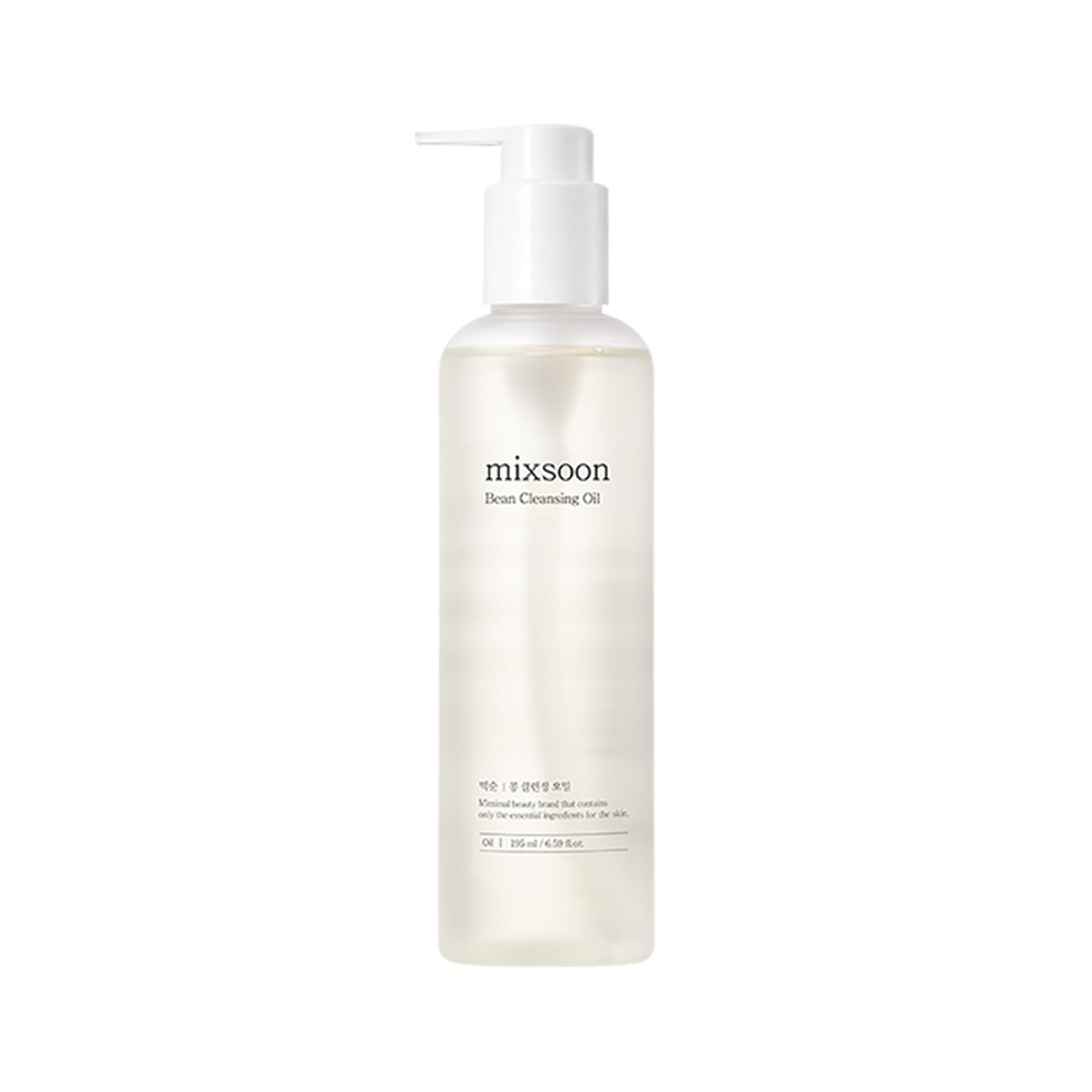 mixsoon Bean Cleansing Oil 195ml - Lightweight Makeup Remover & Pore Cleanser