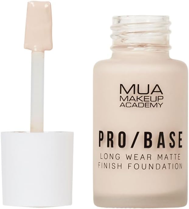 MUA Makeup Academy Pro/Base Full Coverage Long Wear Matte Foundation, Shade #101, 30 ml - Vegan & Cruelty Free