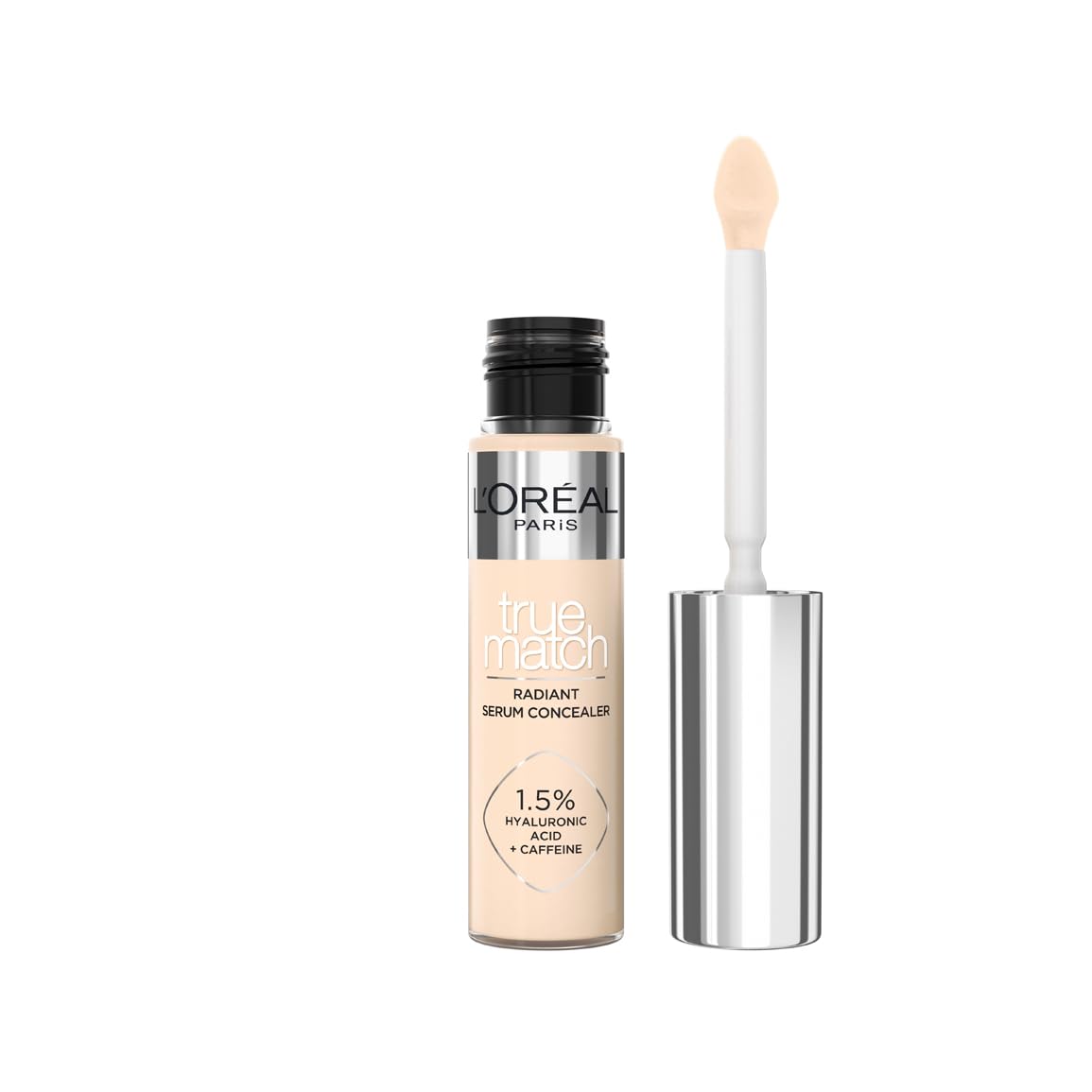 L'Oréal Paris True Match Radiant Serum Concealer - Medium Coverage with Hyaluronic Acid & Caffeine