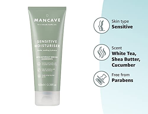 ManCave Sensitive Moisturiser for Men with Shea Butter and Aloe Vera, 100 ml 9