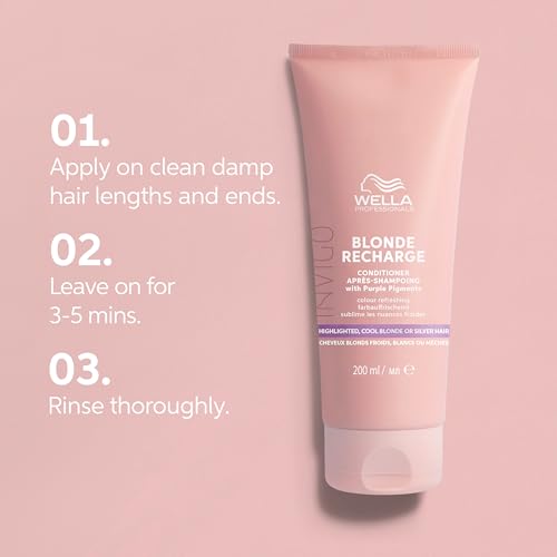 Wella Professionals Invigo Blonde Recharge Conditioner - Refresh & Maintain Blonde Tones 10