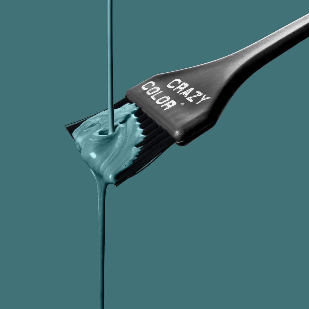 Crazy Color Peacock Blue Semi-Permanent Hair Dye - Vegan, Conditioning Teal Turquoise Color 3