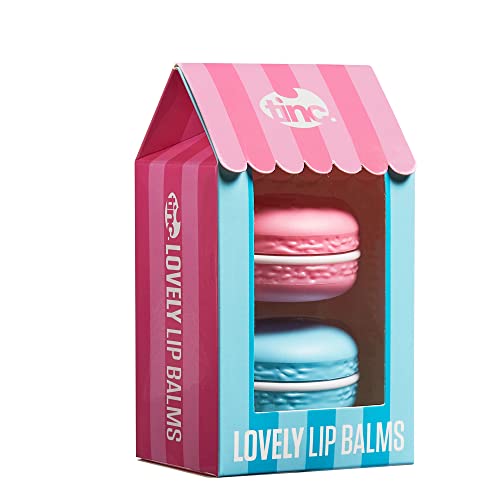Tinc Feuchtigkeitsspendender Lippenbalsam Geschenkset, Macaron-Design, Duftrichtung: Blau, 2 Stück