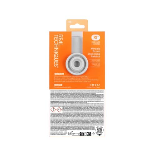 Real Techniques Miracle Brush Cleansing Palette with Silicone Ridges for Deep Cleaning 12