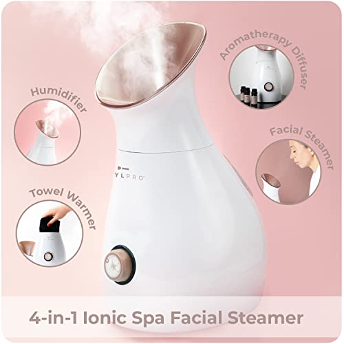 STYLPRO 4-in-1 Ionic Facial Steamer, Humidifier, Diffuser, and Towel Warmer