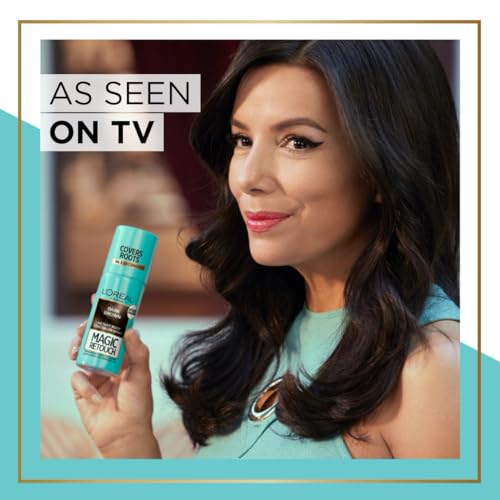 L'Oréal Magic Retouch Instant Root Concealer Spray, Black, 75 ml - Quick Grey Coverage 10