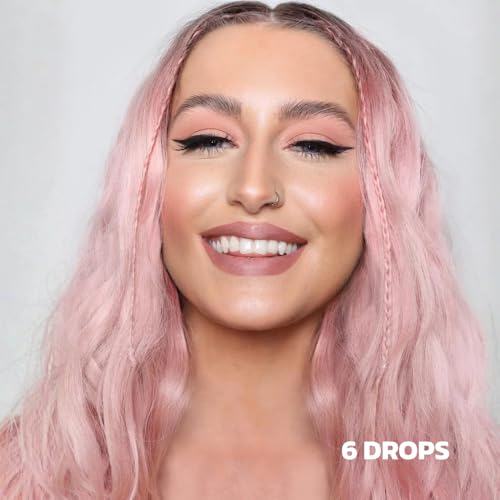 Shrine Drop It PINK Haarfarben-Tropfen | Semi-permanente, vegane, individuell anpassbare Haarfarbe | Mit Spülung mischen | Tierversuchsfreie temporäre Haarfarbe 3