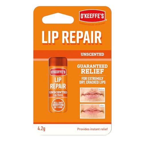 O'Keeffe's Lip Repair Unscented Lip Balm 4.2g (Pack of 3) for Extremely Dry Lips 3