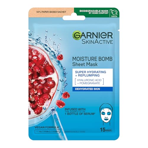 Garnier 12-Piece Sheet Mask Gift Set: Hydrating Face & Eye Masks with Hyaluronic Acid 11