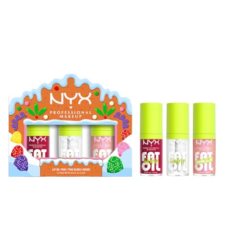 NYX Professional Makeup Holiday Fat Oil Trio Kit Geschenkset - 3 hochglänzende Lipglosse 13