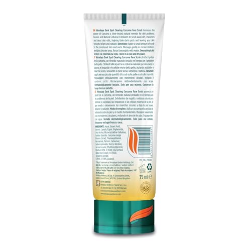 Himalaya Dark Spot Clearing Curcuma Face Scrub with Niacinamide & Licorice