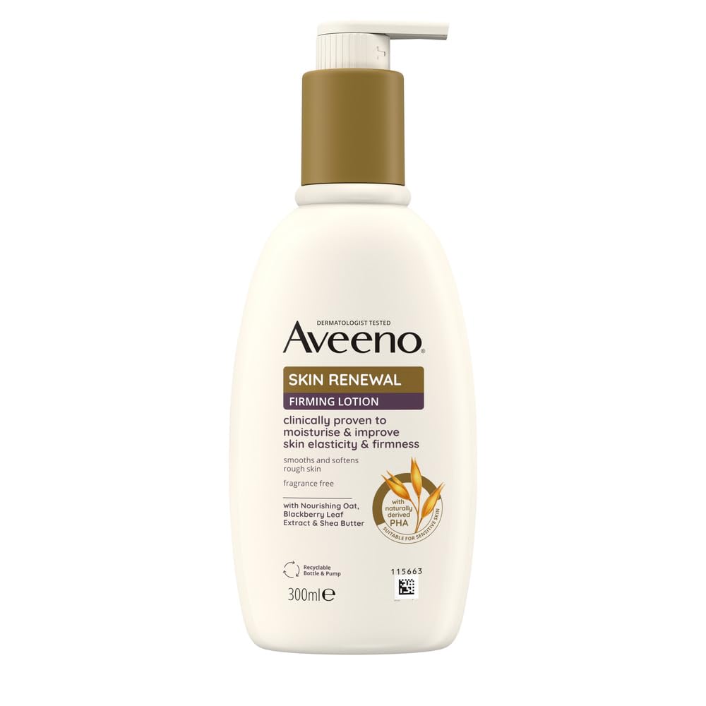 Aveeno Skin Renewal Straffende Lotion (1 x 300 ml), Straffende Körperlotion ohne