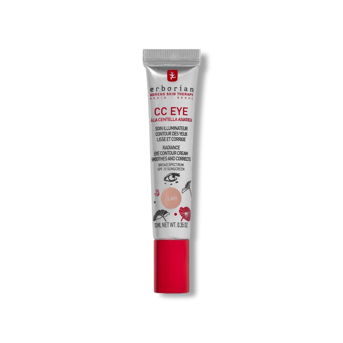 Erborian CC Eye Cream with Centella Asiatica - Illuminating, Correcting Tinted Eye Cream Clair Shade SPF 20 - 10 ml 1