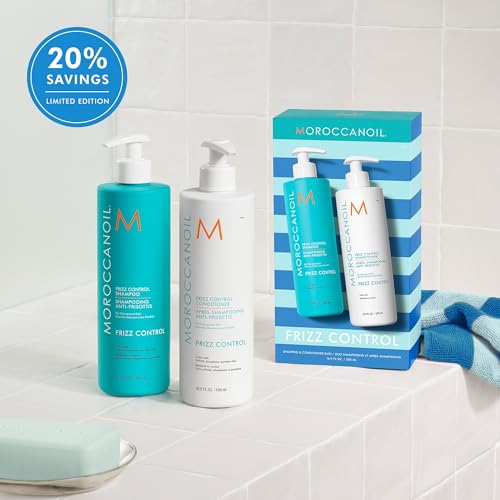 Moroccanoil Frizz Control Shampoo & Conditioner Half-Liter Set with Argan Oil