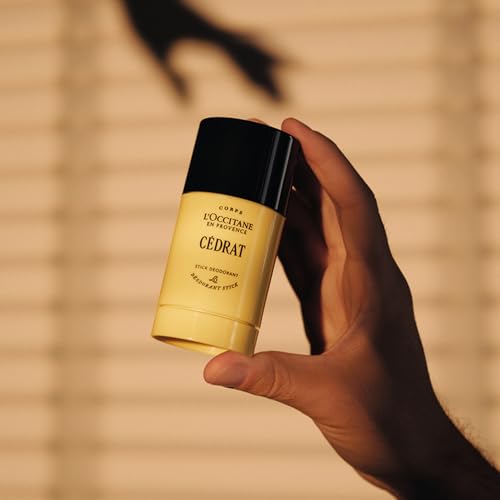 L'OCCITANE Cédrat Stick Deodorant 70g - Long-Lasting Citrus Freshness, Refillable