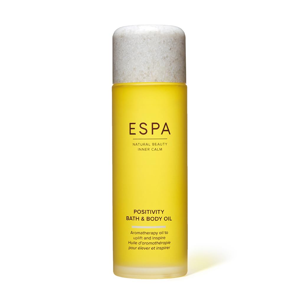 ESPA Positivity Bath & Body Oil 100ml with Jasmine, Rose Geranium & Ashwagandha