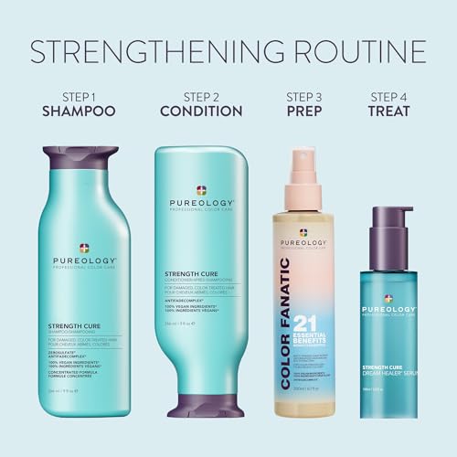 Pureology Strength Cure, Stärkendes Shampoo, für geschädigtes, coloriertes Haar 11
