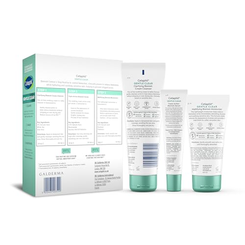 Cetaphil Gentle Clear Blemish Control 3-Step Routine Skincare Kit with Salicylic Acid 8