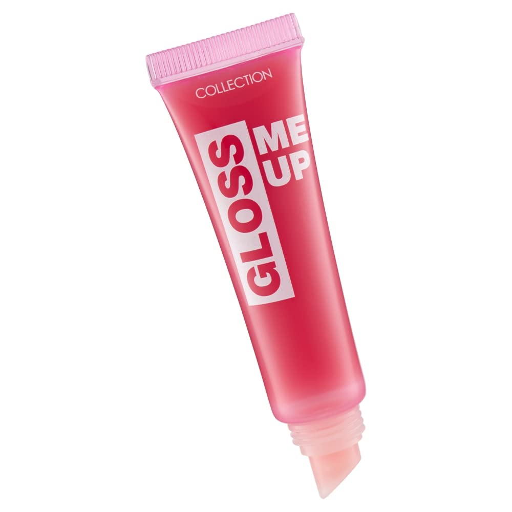 Collection Cosmetics Gloss Me Up Scented Lip Gloss - Lasting High-Shine, Non-Sticky, Raspberry, 10ml