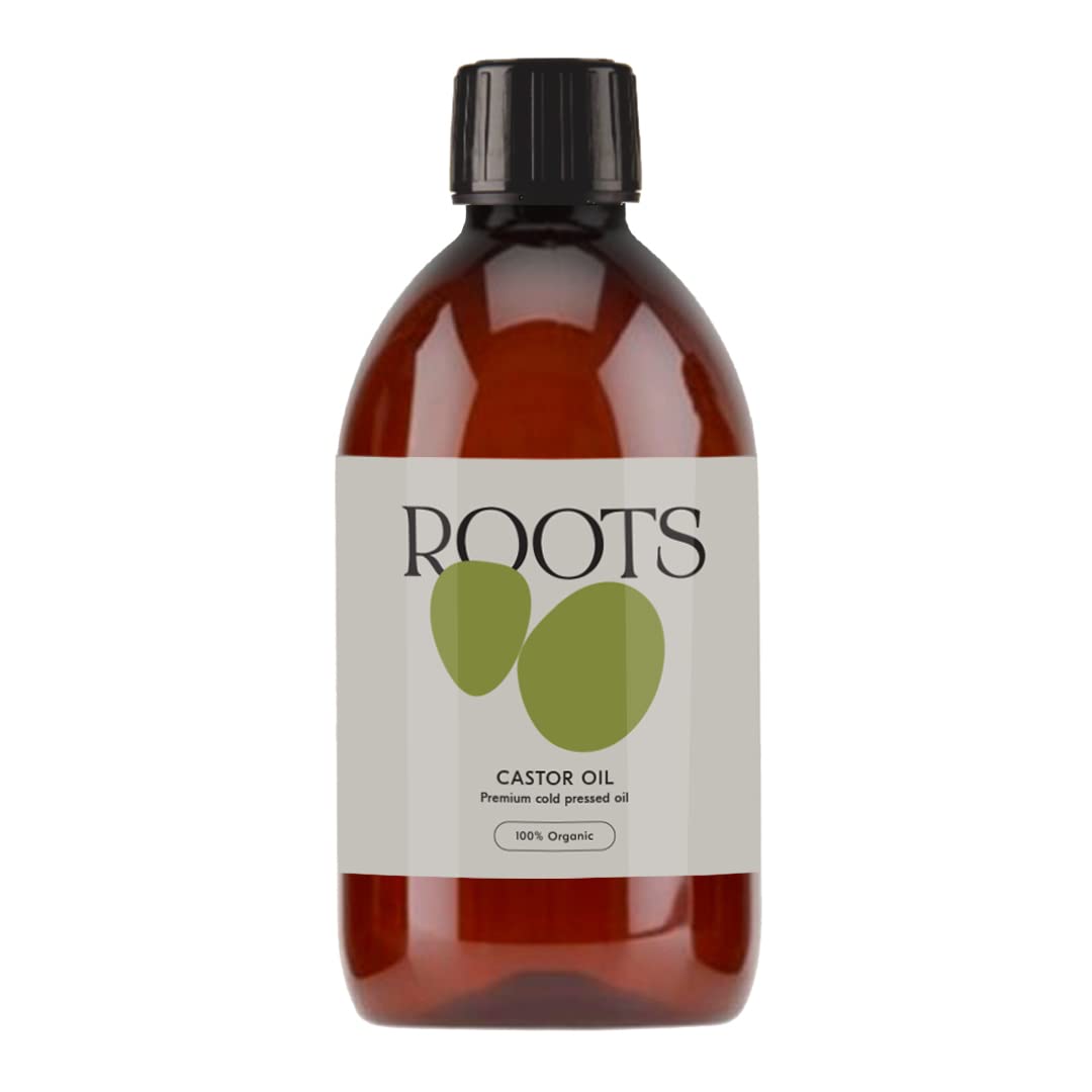 Roots Organic 100% Cold Pressed Castor Oil for Hair & Skin Nourishment