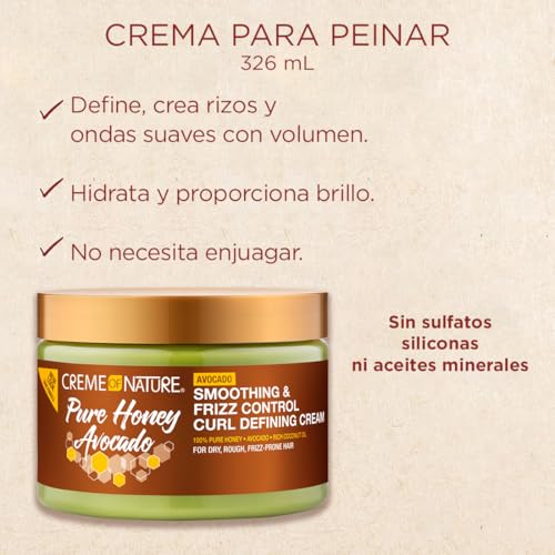 Creme of Nature Smoothing & Frizz Control Curl Defining Cream with Honey + Avocado